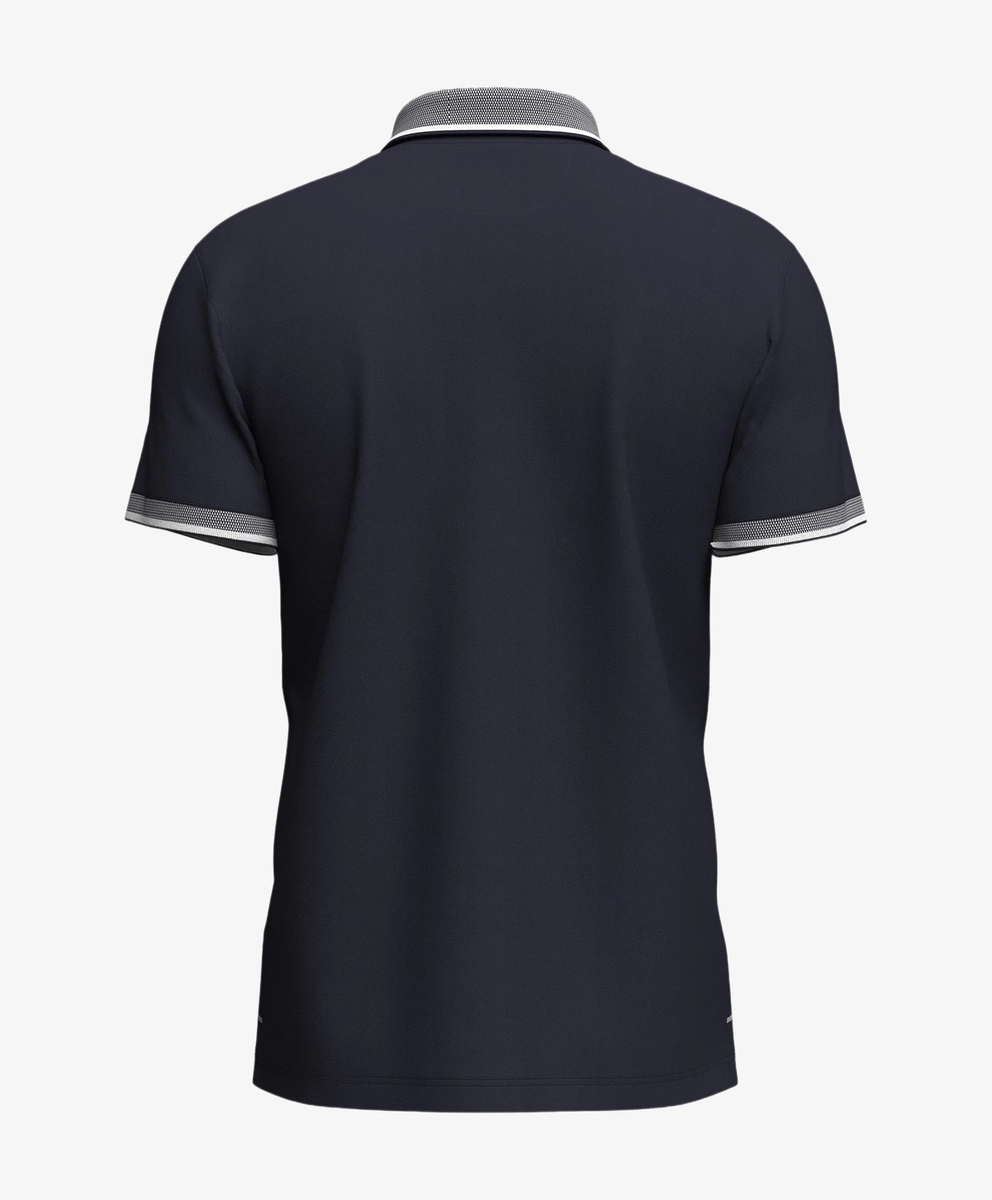 Polo homme marine col contrasté – Élégance casual - jusqu’au 3XL