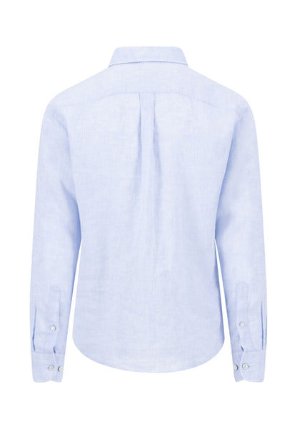 Chemise homme bleu clair casual chic poche poitrine – jusqu’au 3XL
