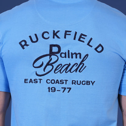 Polo Ruckfield à manches courtes Palm Beach bleu clair - jusqu’au 3XL