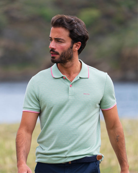 26BN107 POLO SHORT SLEEVE DEWY GREEN