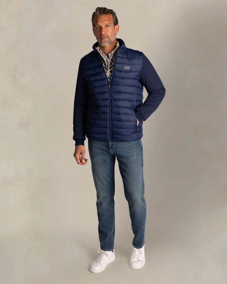 Veste matelassée bleue