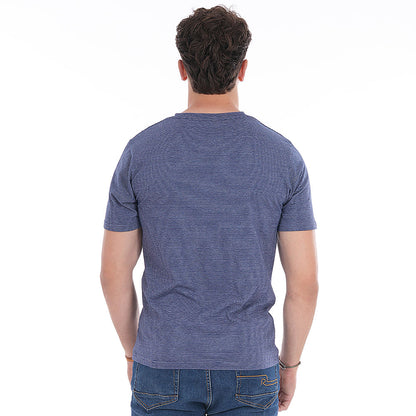 T SHIRT MC FRENCH RUGBY CLUB  rayé bleu et blanc - jusqu’au 3XL