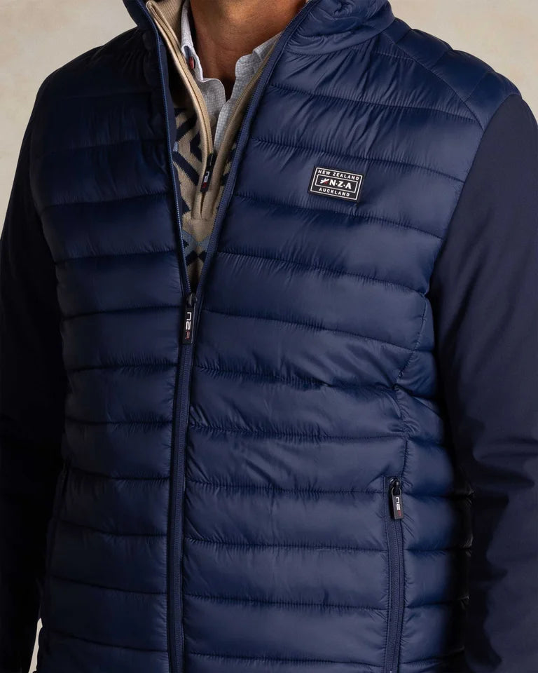 Veste matelassée bleue