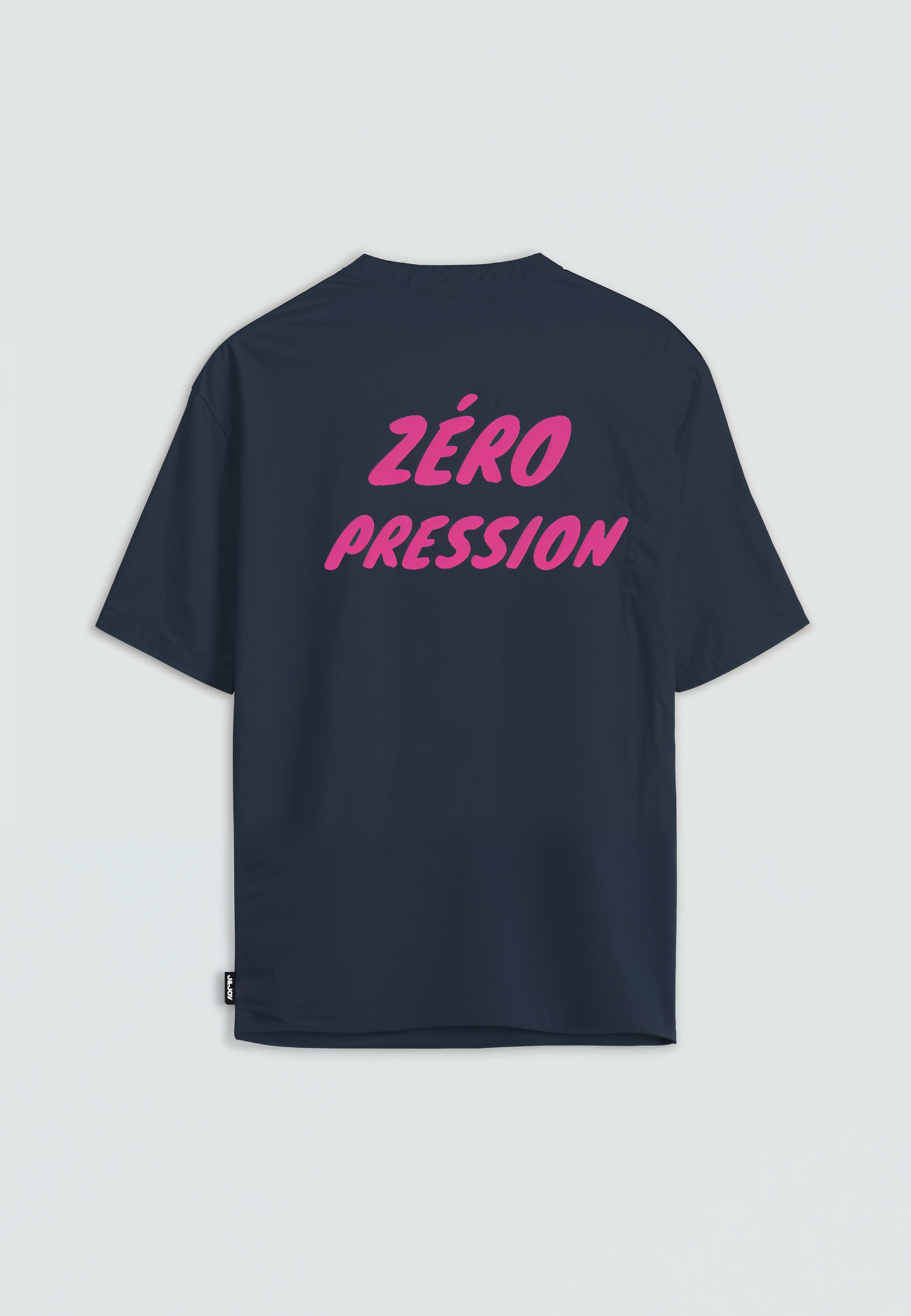 T-shirt homme bleu marine “Zéro pression” – Motif détente - jusqu’au 3XL