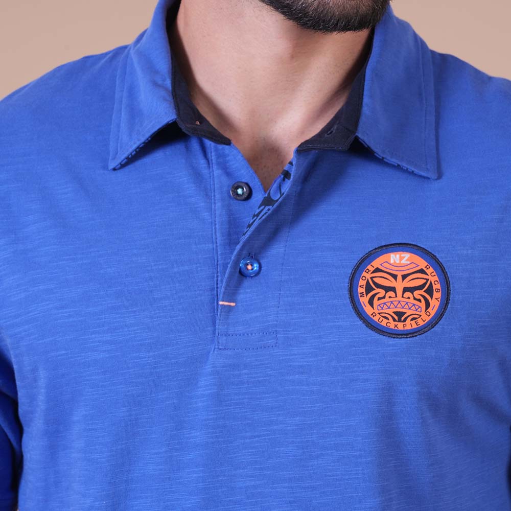 POLO MC MAORI RUGBY  Bleu fonce - jusqu’au 4XL