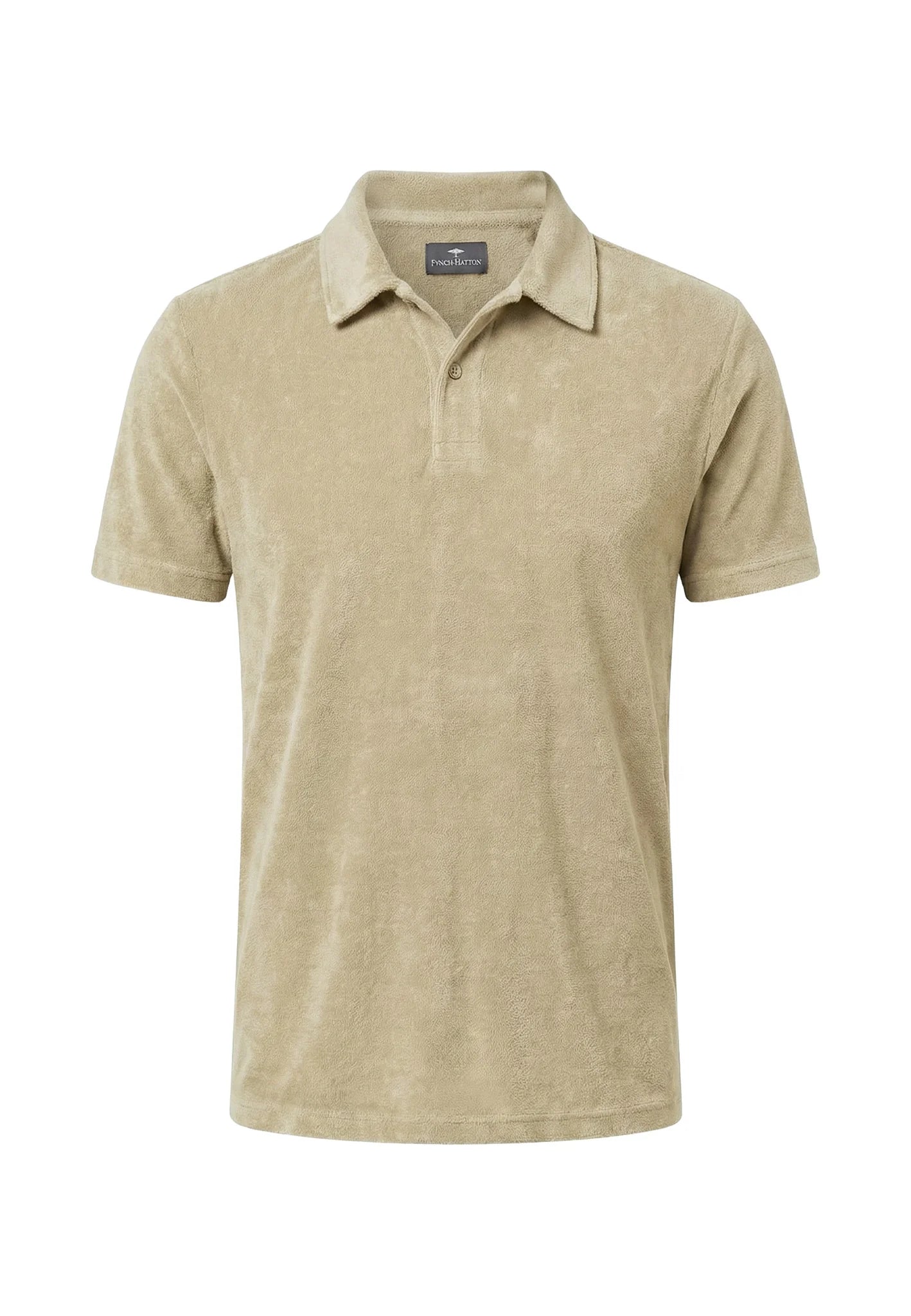 Polo en coton éponge  pistachio Fynch-Hatton - jusqu’au 3XL