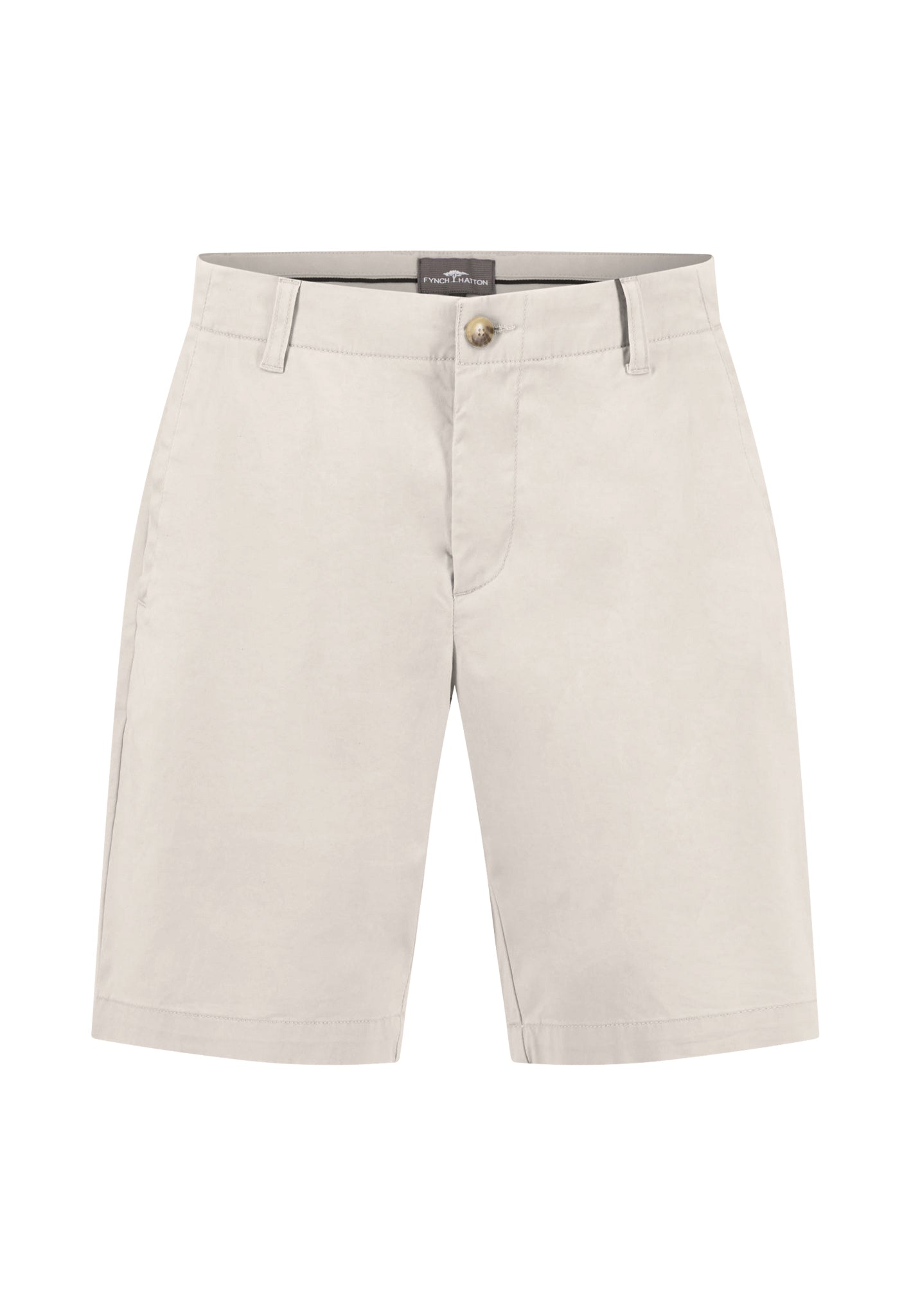 Short en coton stretch avec ceinture classique stone - jusqu’au 44/56