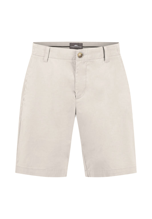 Short en coton stretch avec ceinture classique stone - jusqu’au 44/56