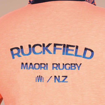 POLO MC Orange Vif  MAORI RUGBY - jusqu’au 3XL