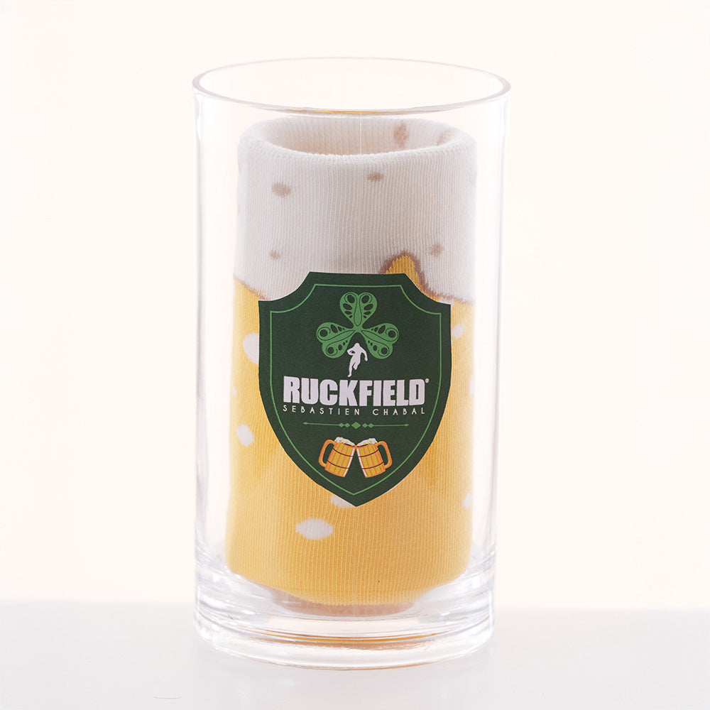 PACK FETE DE PERES CHAUSSETTES + CHOPE ST PATRICK  TU  JAUNE