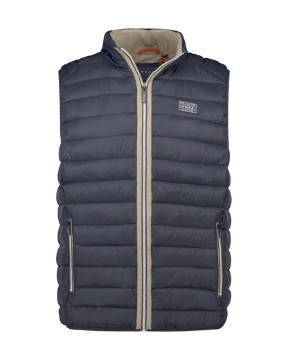 Bodywarmer Homme bleu marine casual chic col contrasté – jusqu’au 3XL