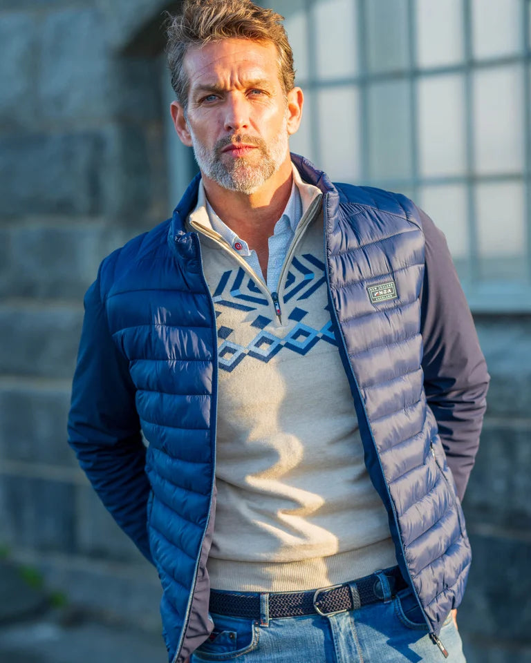 Veste matelassée bleue