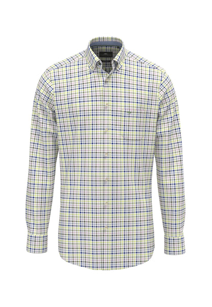 Chemise Homme vert clair à carreaux casual chic poche poitrine – jusqu’au 4XL
