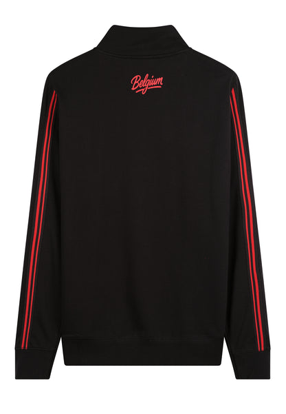 Sweat homme Belgique édition collector zippé col montant – Édition supporter football  coupe du monde 2026 - jusqu’au 3XL