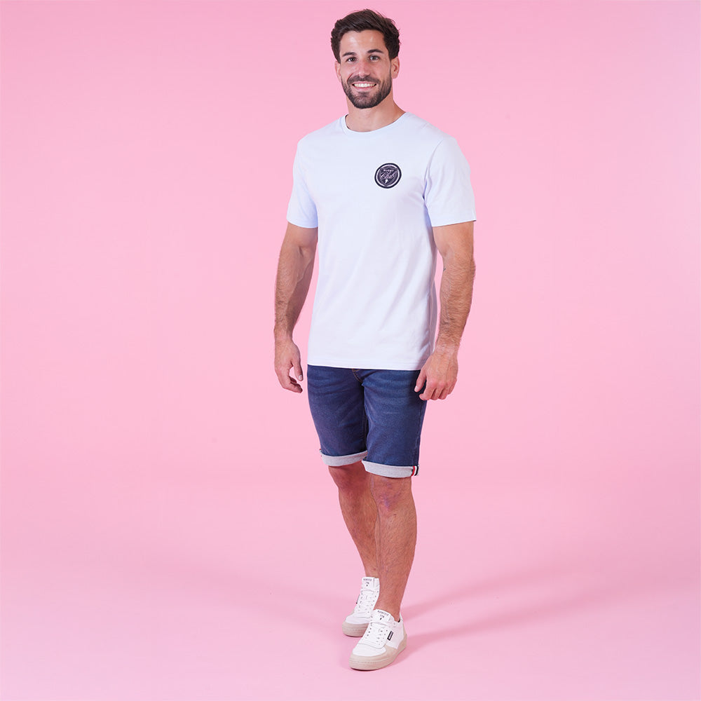 T SHIRT MC LE CLUB BLEU CLAIR - jusqu’au 4XL