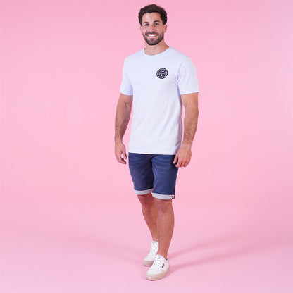 T SHIRT MC LE CLUB BLEU CLAIR - jusqu’au 4XL