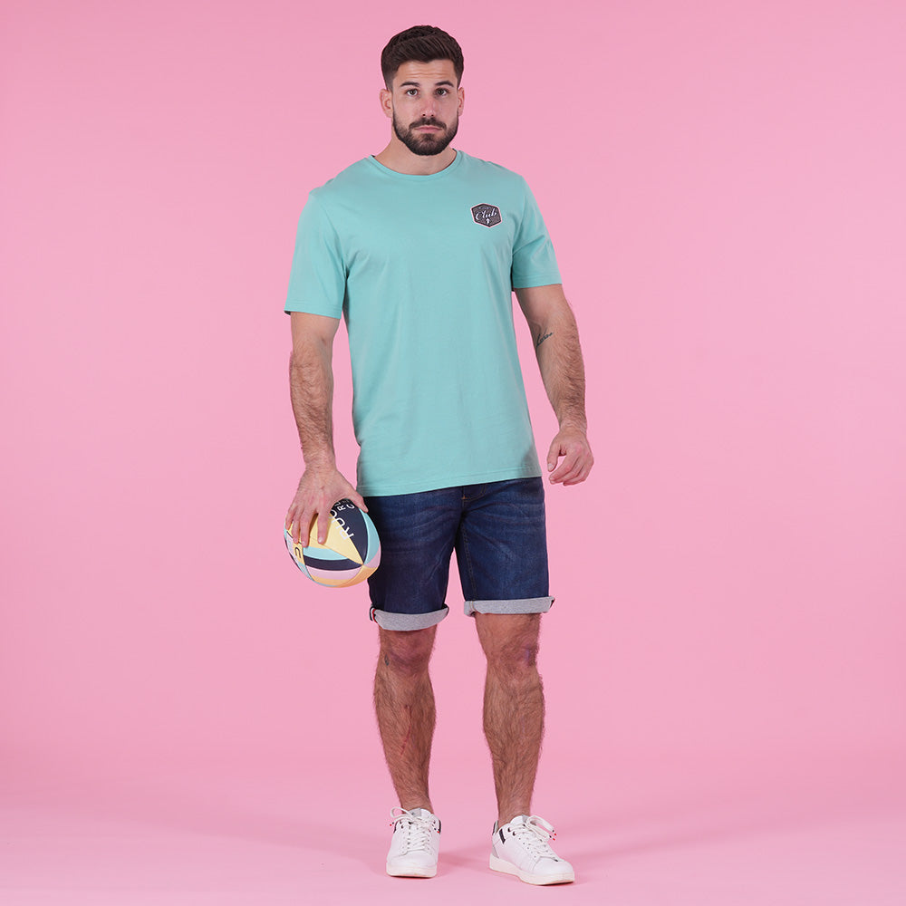 T-shirt vert d'eau Ruckfield Rugby Club