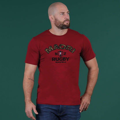 T-shirt à manches courtes rouge foncé Ruckfield Maori Rugby
Réf. : 25H_H0007206_056