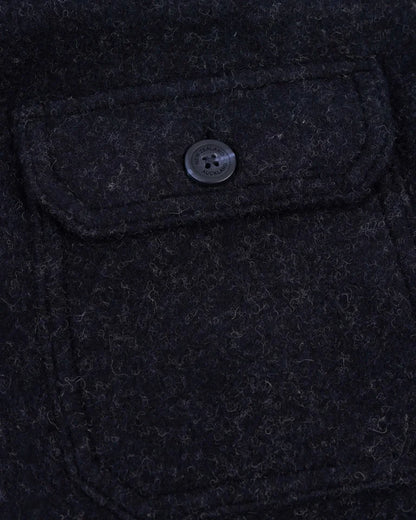 25HN574 Overshirt bleu foncé