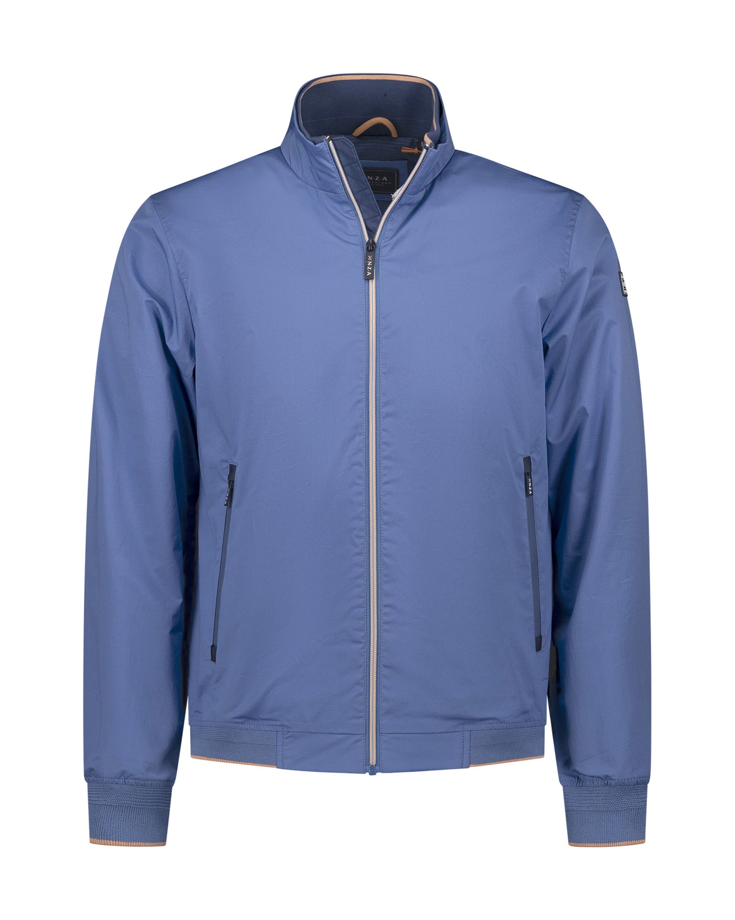 Veste Homme bleu classique casual chic col montant – jusqu’au 3XL