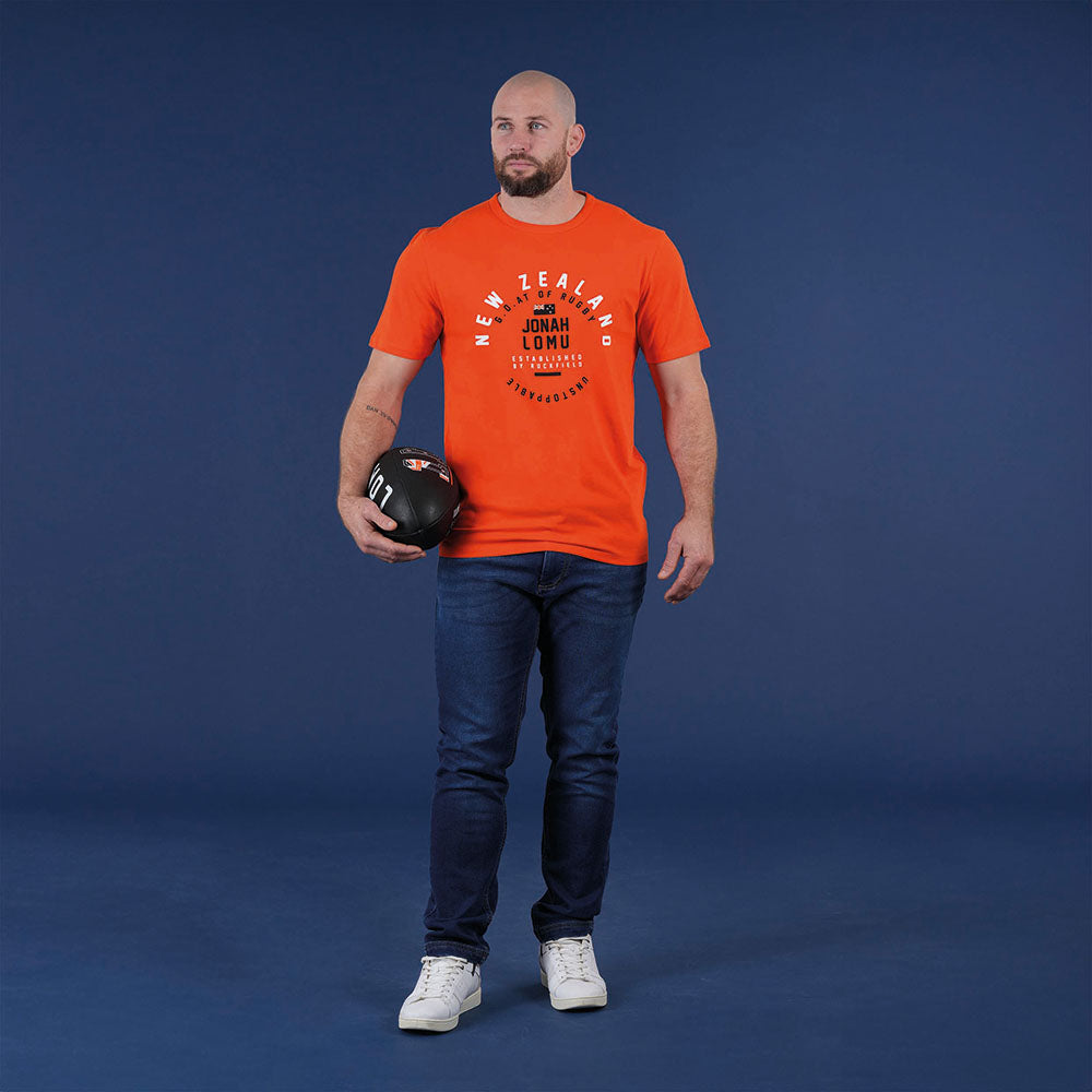 T-shirt orange Jonah Lomu by Ruckfield
Réf. : 25H_JLH00091_058
