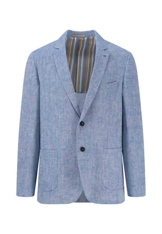 Veste Homme bleu clair casual chic doublure rayée – jusqu’au XXL