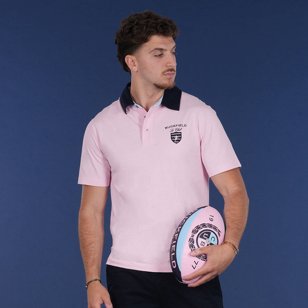 POLO MC LE CLUB ROSE - jusqu’au 3XL