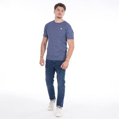 T SHIRT MC FRENCH RUGBY CLUB  rayé bleu et blanc - jusqu’au 3XL