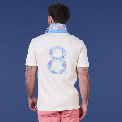 POLO MC HORS THEME BLANC CASSE - jusqu’au 3XL