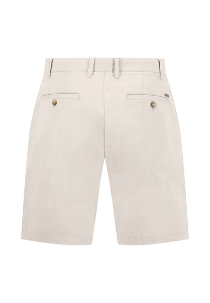 Short en coton stretch avec ceinture classique stone - jusqu’au 44/56