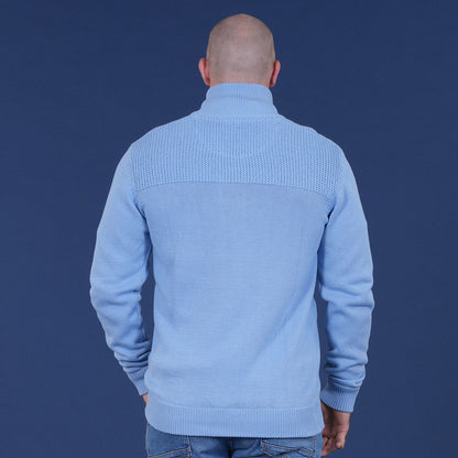 Pull Ruckfield col camionneur bleu ciel Members Club House Rugby