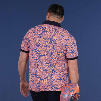 POLO MC MAORI RUGBY  Orange vif - jusqu’au 4XL