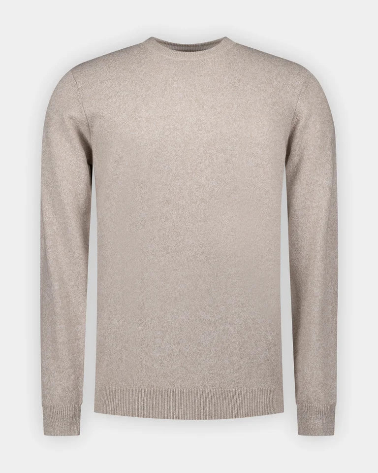 26AN422 PULLOVER ROUND NECK LIGHT DUNE