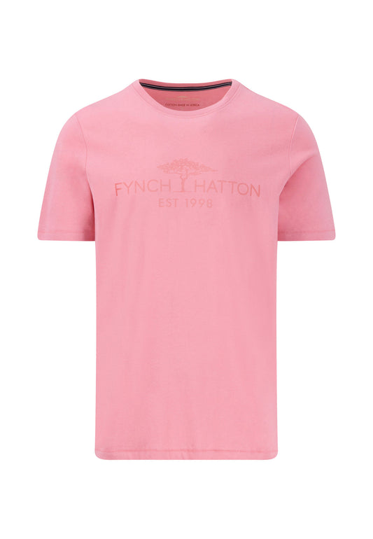 T-shirt in plain colors with logo print