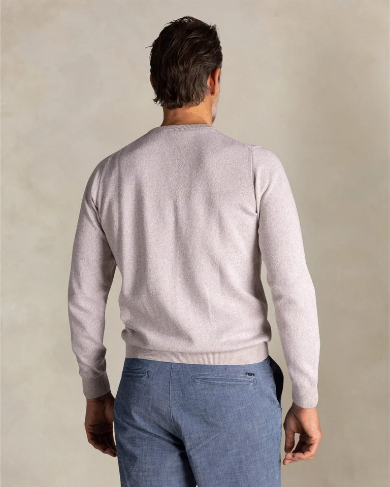 26AN422 PULLOVER ROUND NECK LIGHT DUNE