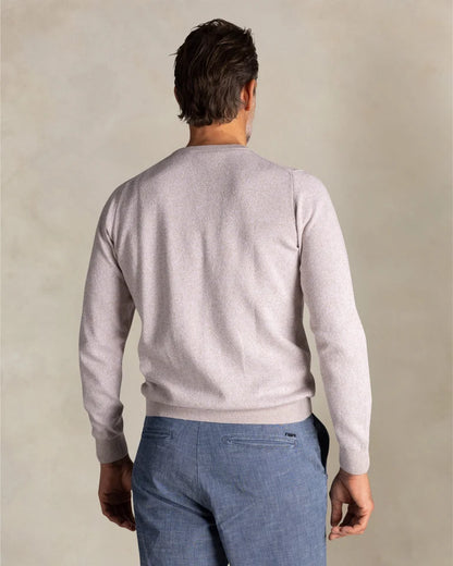 26AN422 PULLOVER ROUND NECK LIGHT DUNE