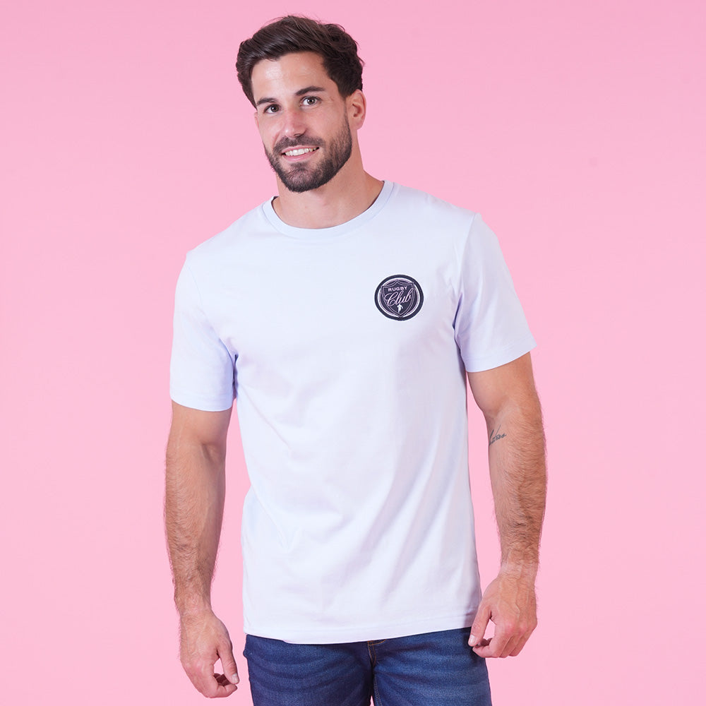 T SHIRT MC LE CLUB BLEU CLAIR - jusqu’au 4XL