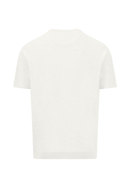Pull homme blanc cassé casual chic logo brodé – jusqu’au 3XL