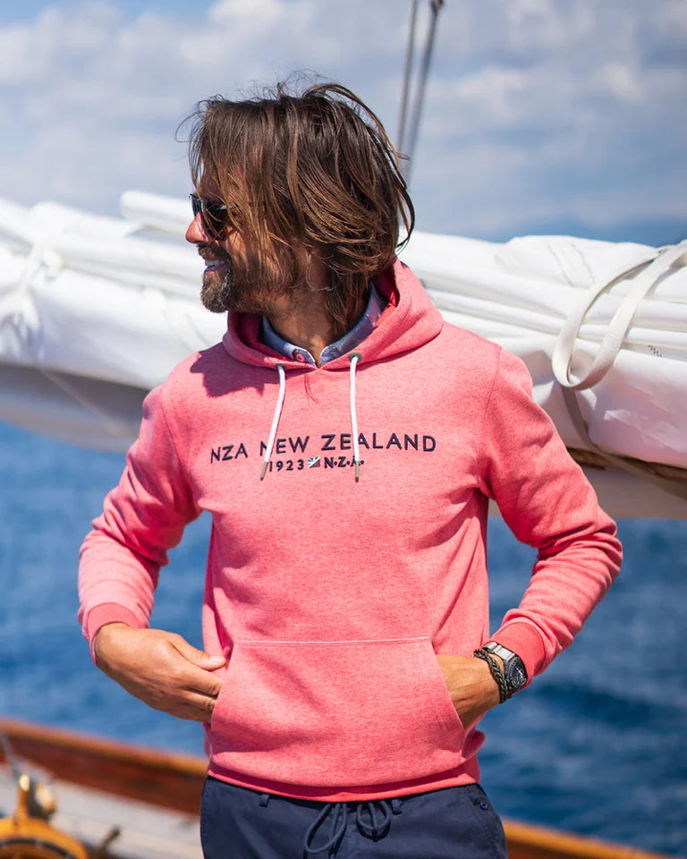 26AN316 SWEAT HOODED RED TIDE MELANGE