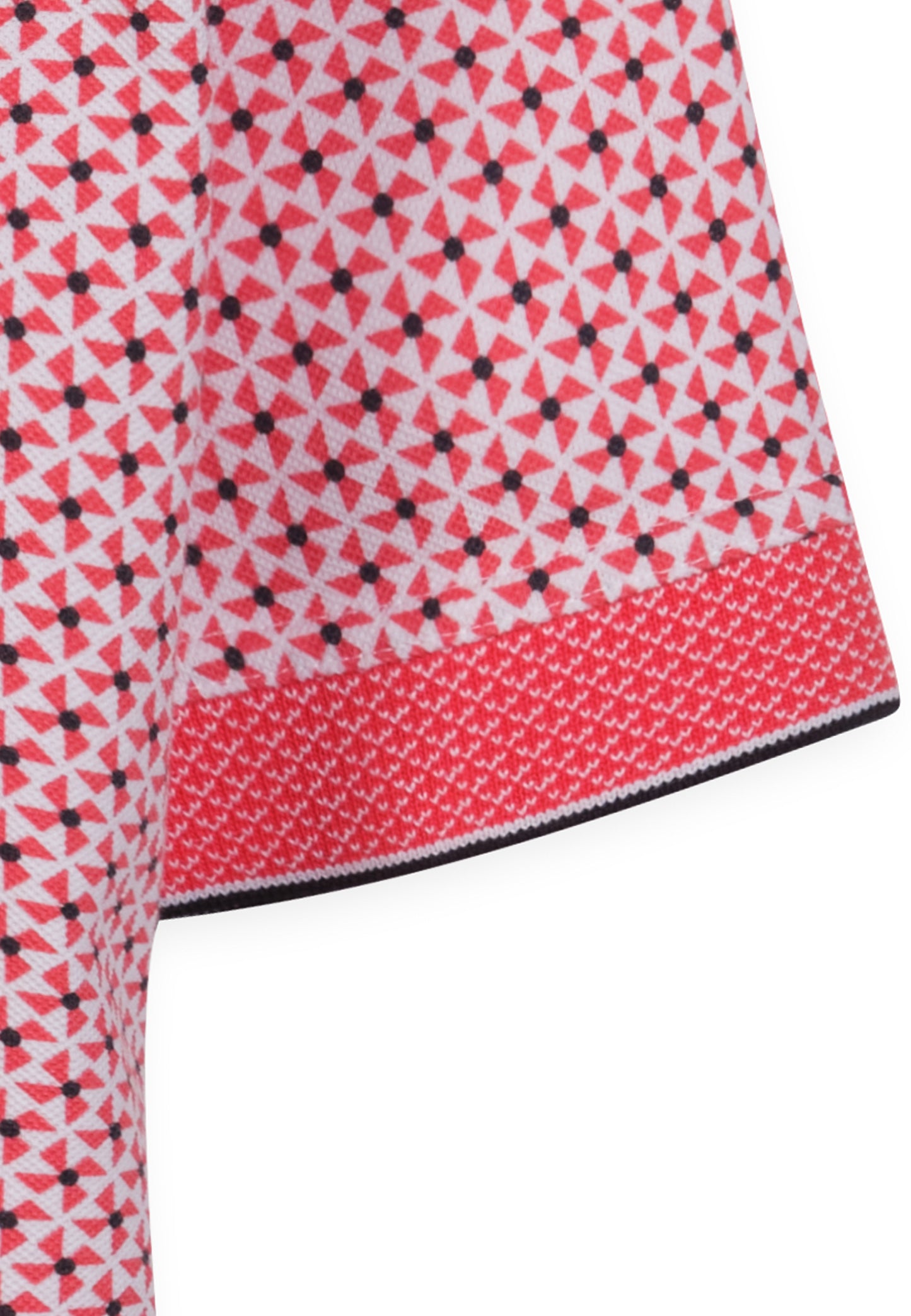 Polo homme J&JOY Rouge motif graphique casual chic - jusqu’au 4XL