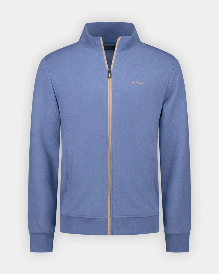 26AN300 Veste sweat en coton bleu