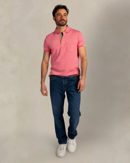Polo Homme  casual chic col contrasté – jusqu’au 3XL