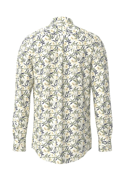 Chemise en coton à tissage irrégulier et col boutonné - jusqu’au 3XL