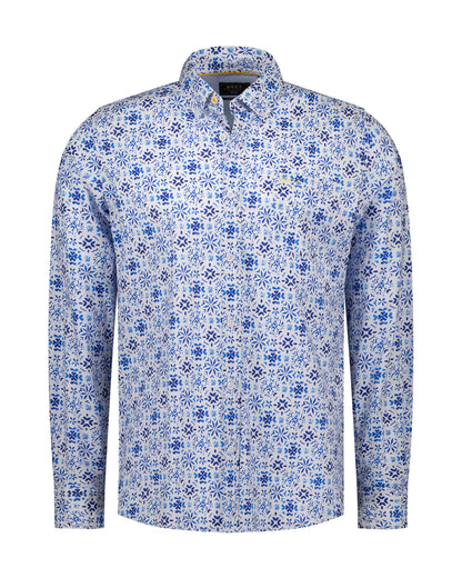 Chemise Homme bleu cool casual chic imprimé floral – jusqu’au 3XL