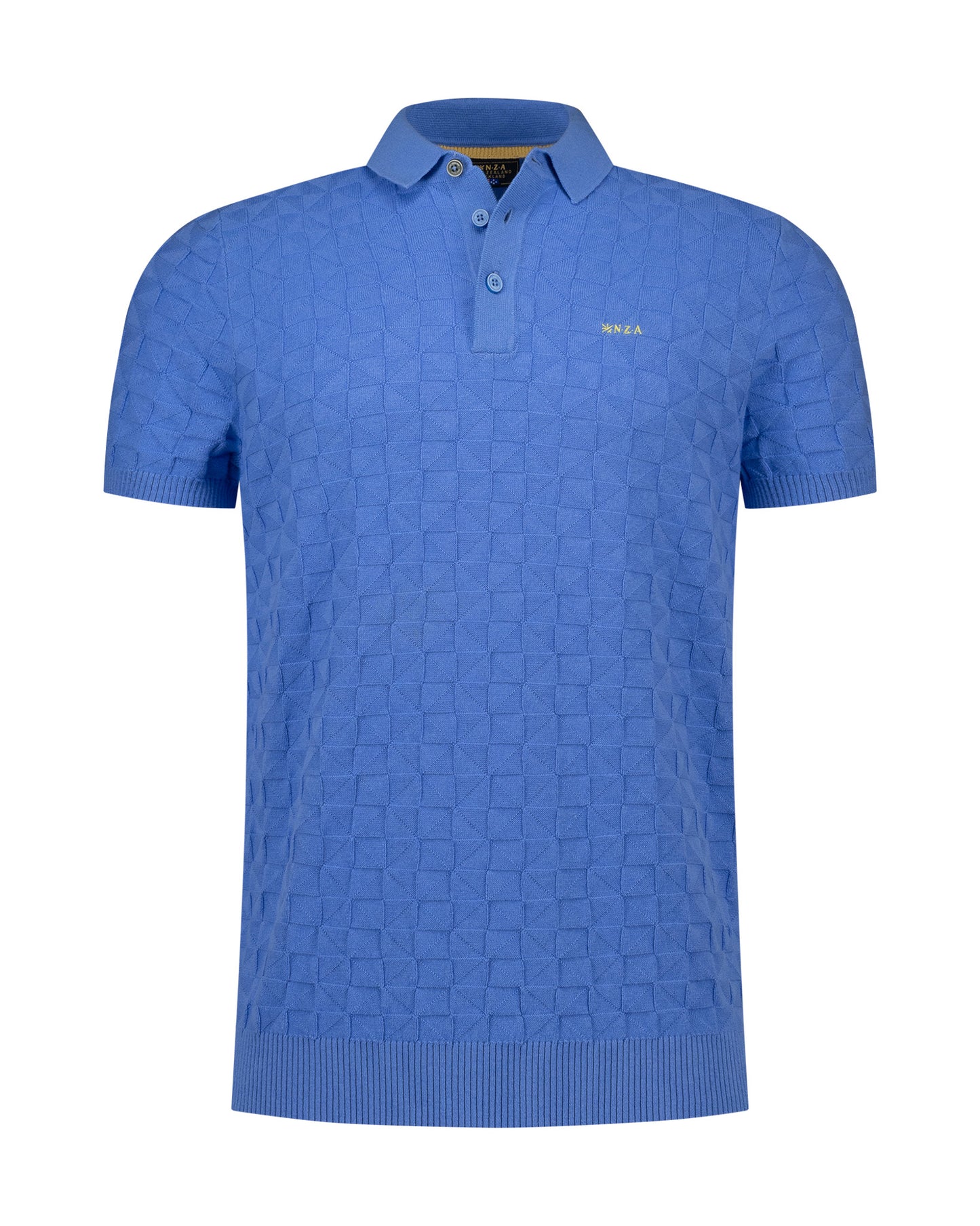 Polo Homme bleu cool chic motif texturé – jusqu’au 3XL