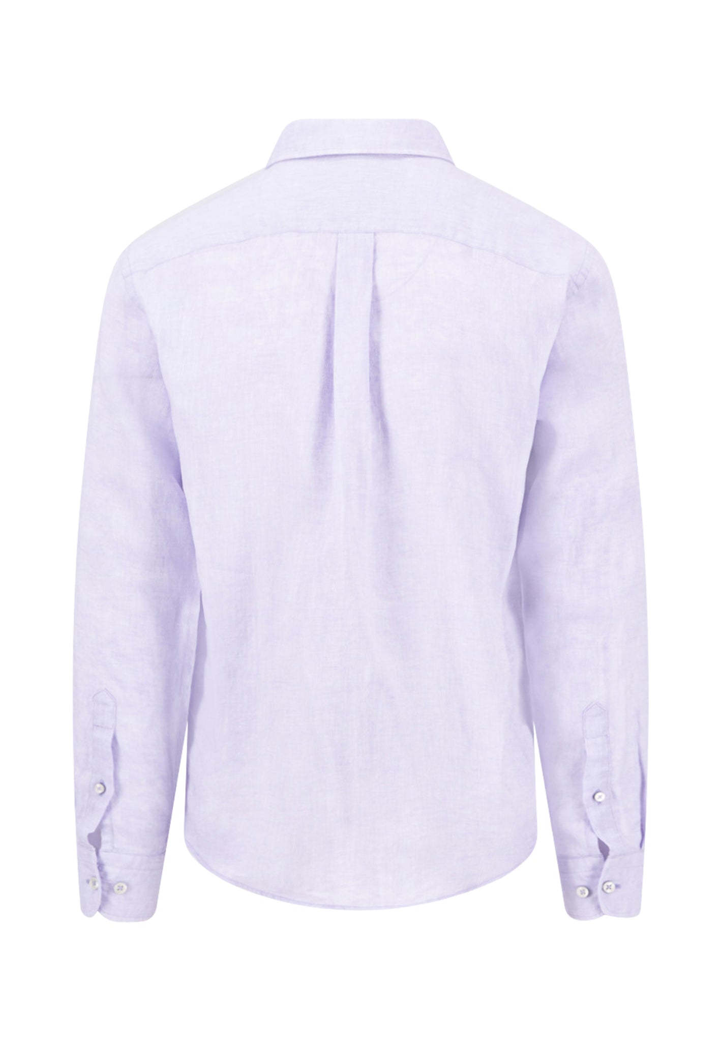 Chemise en lin à col boutonné et poche poitrine lavender - jusqu’au 3XL
